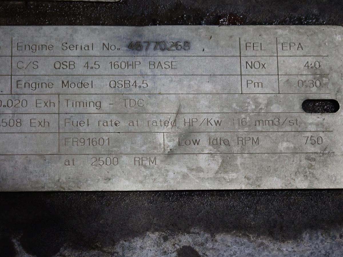 Used 2009 Cummins QSB 4.5 Diesel Engine POWER UNIT CPL 8725