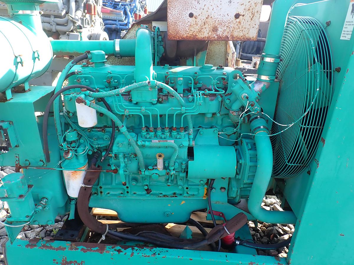 Used Komatsu S6D110-1 Turbo Diesel Engine 341 HOURS!