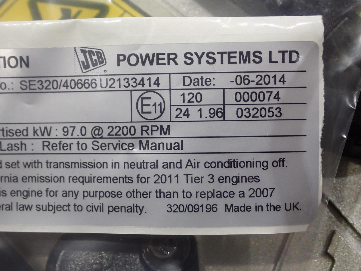 2011 JCB 444 TCAE-97 Diesel Engine UNUSED!