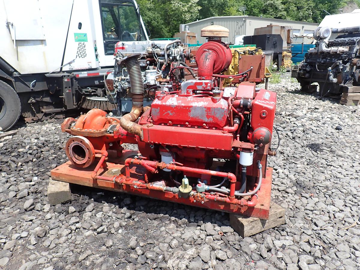 Used 1986 Patterson 8x6 YR Diesel Fire Pump CUMMINS V504 818 HOURS