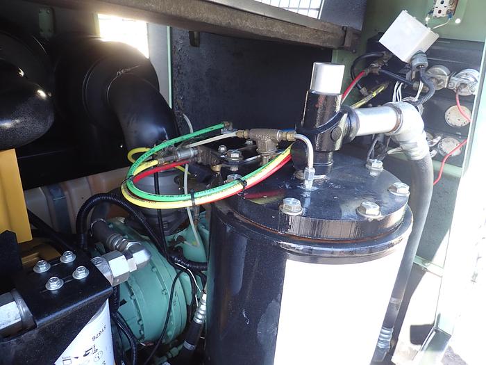 Used 2017 Sullair 375HDPQ 375 CFM Air Compressor JOHN DEERE DIESEL