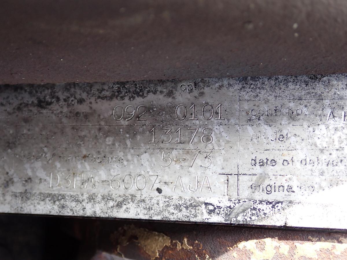 Used 1973 Cummins NTC-270 Small Cam Diesel Engine DRAGLINE TRAY