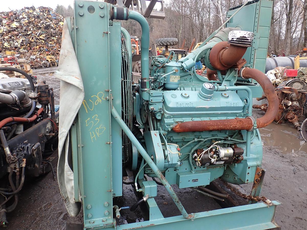 Used Detroit Diesel 8V92TA Engine POWER UNIT! 53 HOURS 