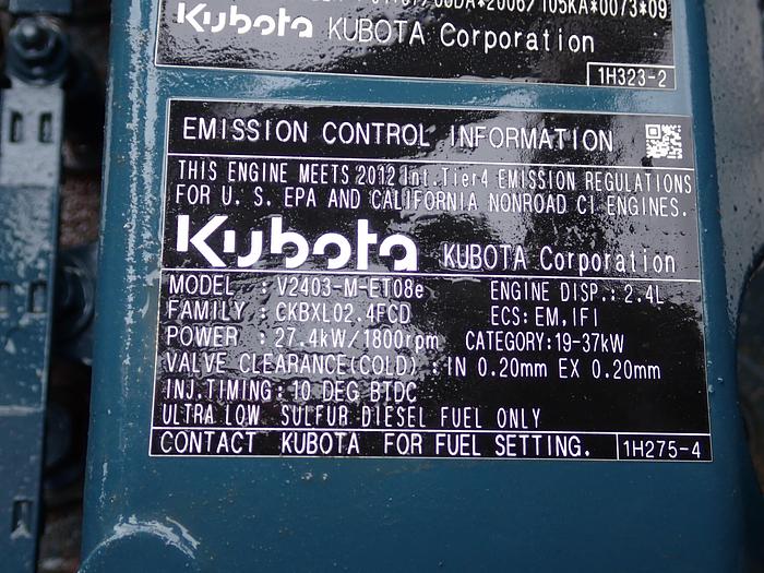 Used 2012 Kubota V2403-M-ET08e Diesel Engine POWER UNIT! VIDEO! RUNS MINT!