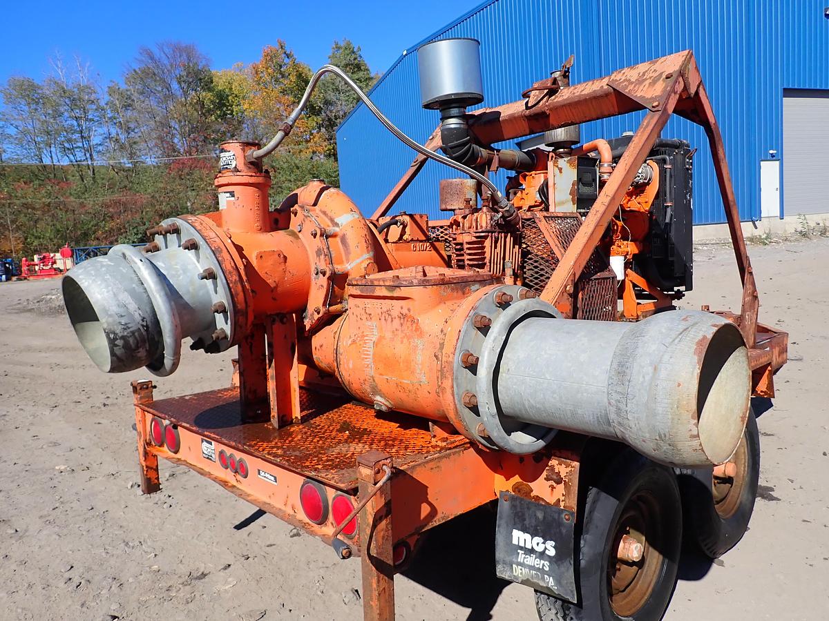 Used Godwin DPC300 12" Water Pump TRAILER MOUNTED
