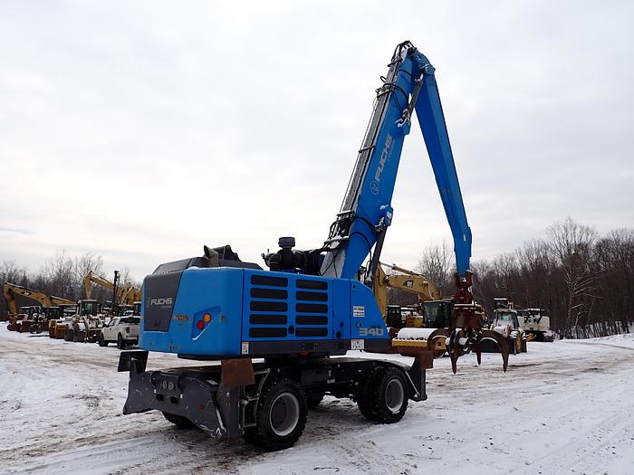 Used 2019 Fuchs MHL340 Material Handler w/ Anvil Rotating Grapple
