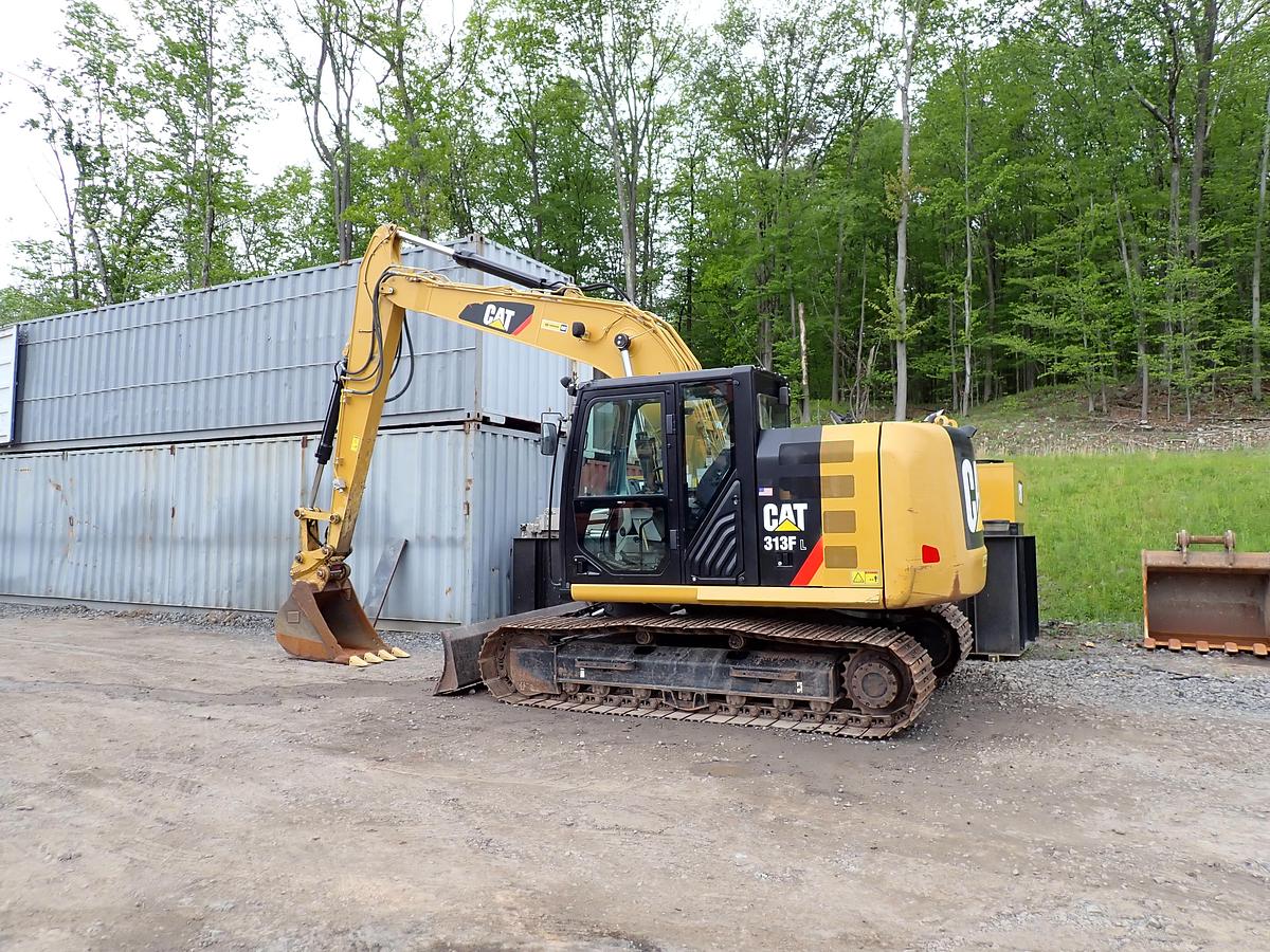 Used 2018 CAT 313FL Hydraulic Excavator FRONT BLADE