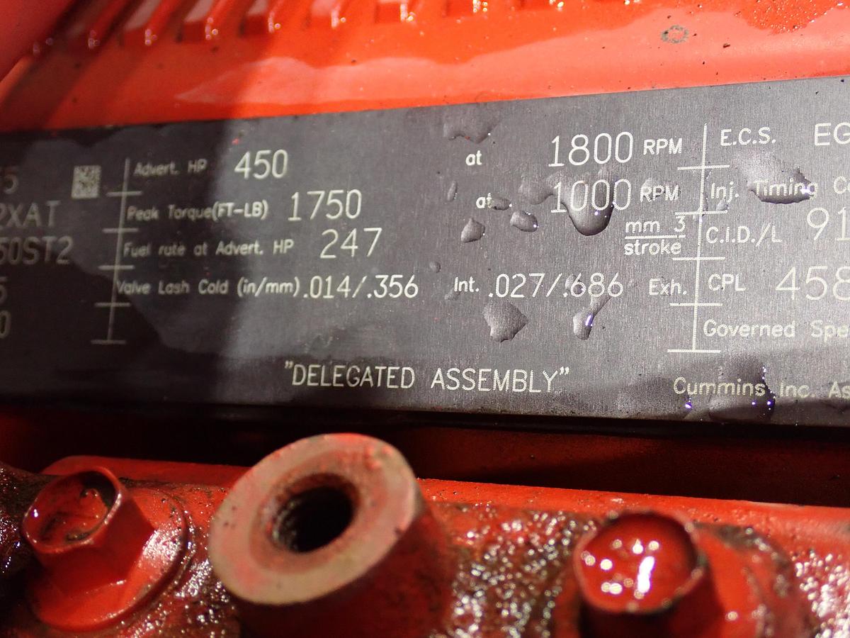 Used 2015 Cummins ISX15 Diesel Engine 450 HP CPL 4583