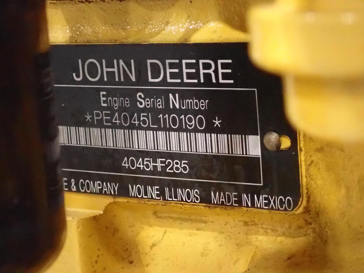Used 2010 John Deere 4045HF285 Diesel Engine LOW HOURS