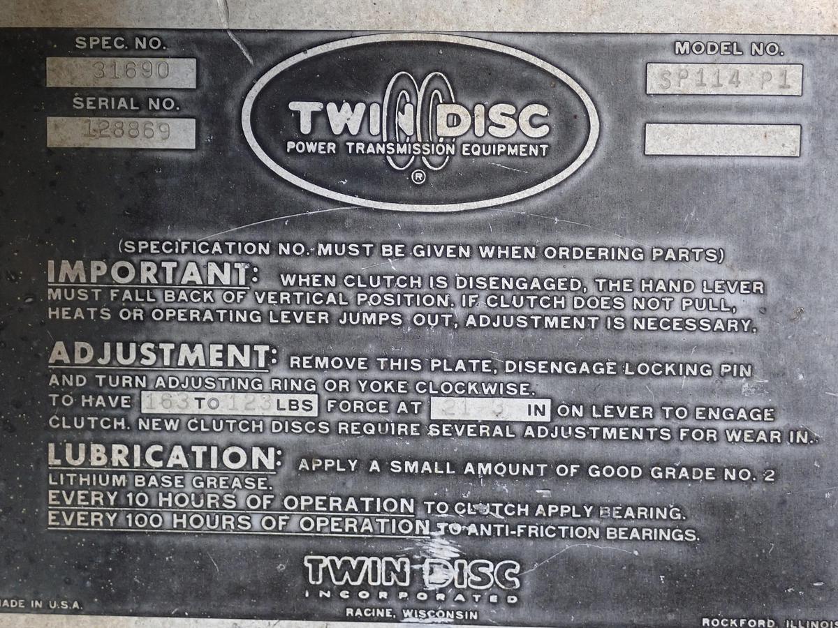 Used 1989 CAT 3304 DI Diesel Engine Power Unit 369 HOURS !! PTO CLUTCH! 