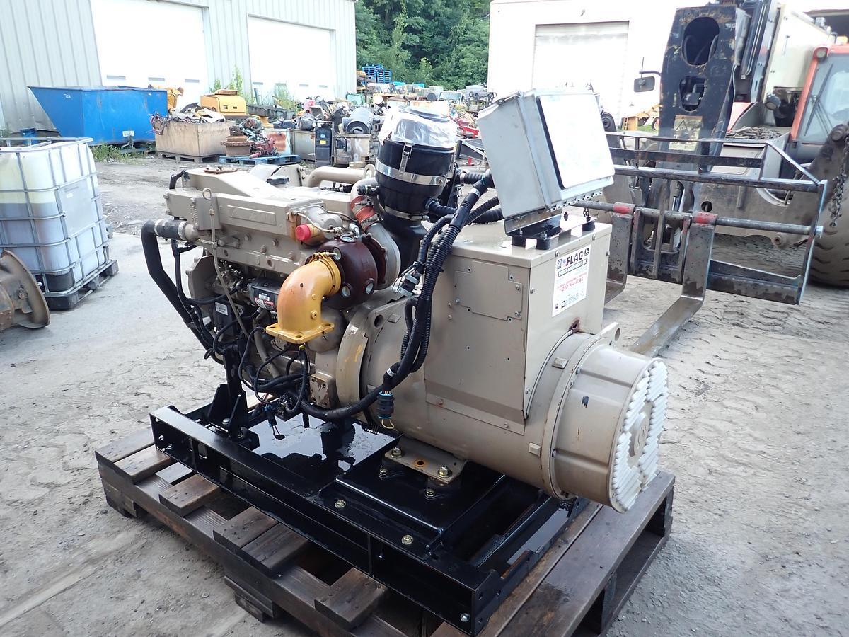 Used 2012 John Deere 4045TFM75 65 KW Marine Generator