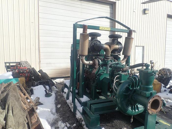 Used Gorman Rupp RP6D60 8x6 High Pressure Water Pump DEUTZ V8 VIDEO! Irrigation