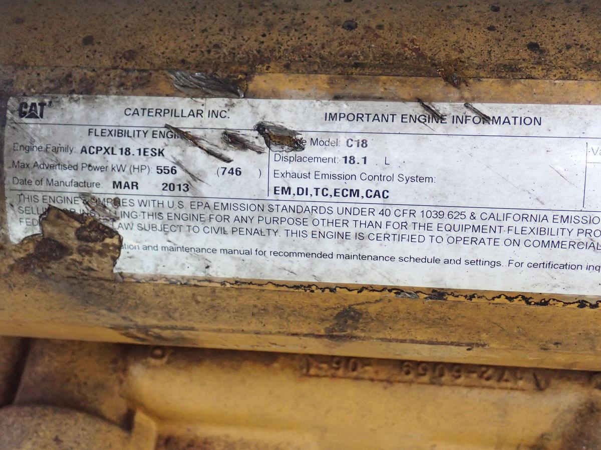 Used 2013 CAT C18 Twin Turbo Diesel Engine AR # 366-9753