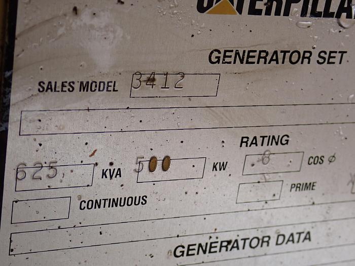 Used 1995 CAT SR4B 500 KW Standby Generator 1134 HOURS!