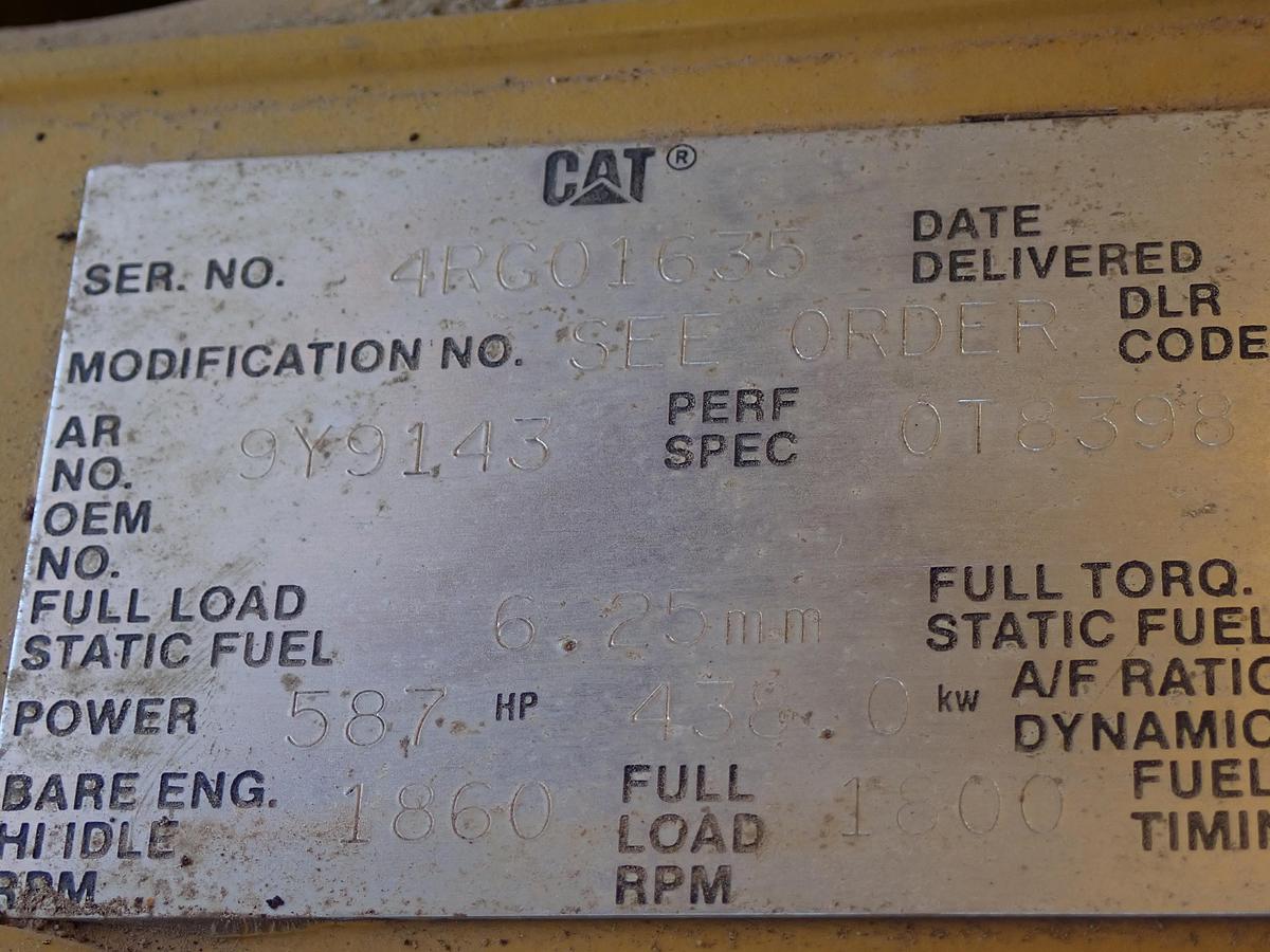 Used 1992 CAT 3406B Diesel Engine Power Unit 587 HP