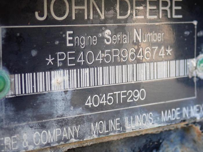 Used 2015 John Deere 4045TF290 Diesel Power Unit MECHANICAL FUEL SYSTEM