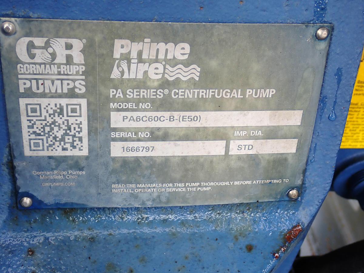 Used Gorman Rupp PA6C60-B 6" ELECTRIC Water Pump