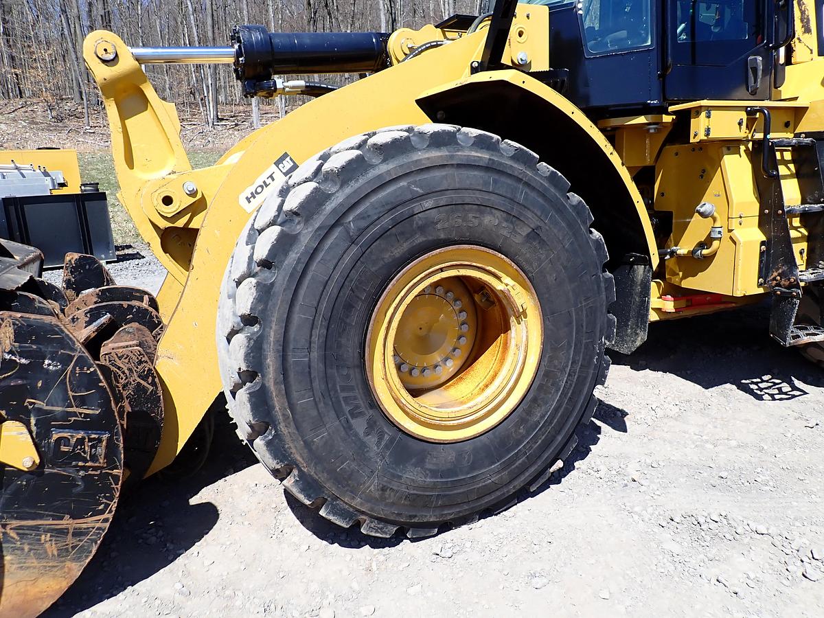 Used 2019 CAT 966M Wheel Loader Q/C & FORKS