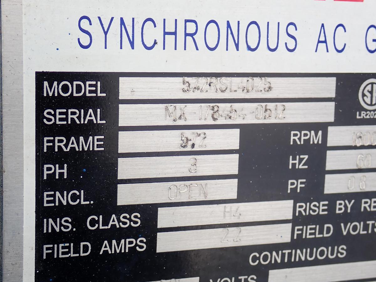 Used Detroit Diesel 450 KW Generator LOW HOURS! 14 LITER SERIES 60