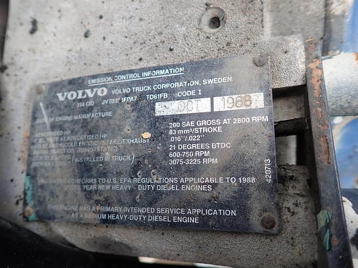 Used 1988 Volvo TD61FB Diesel Engine