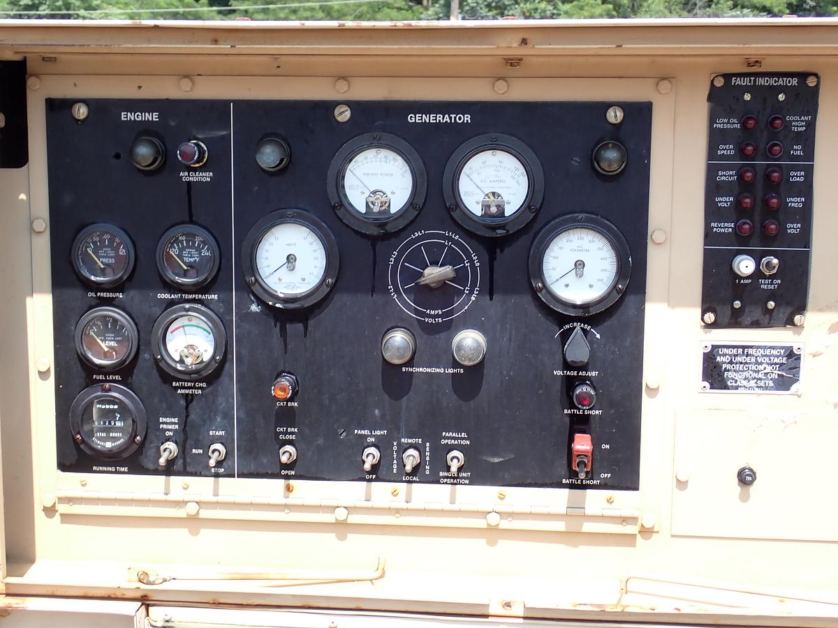 Used 1990 Libby MEP007B 100 KW Diesel Generator GOV'T SURPLUS