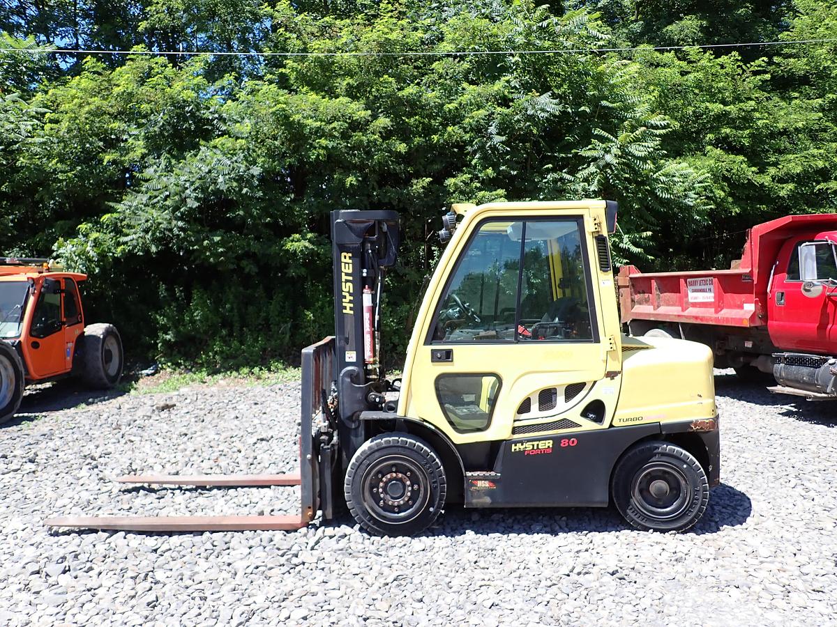 Used 2015 Hyster H80FT Diesel Forklift LOW HOURS! POSITIONERS!