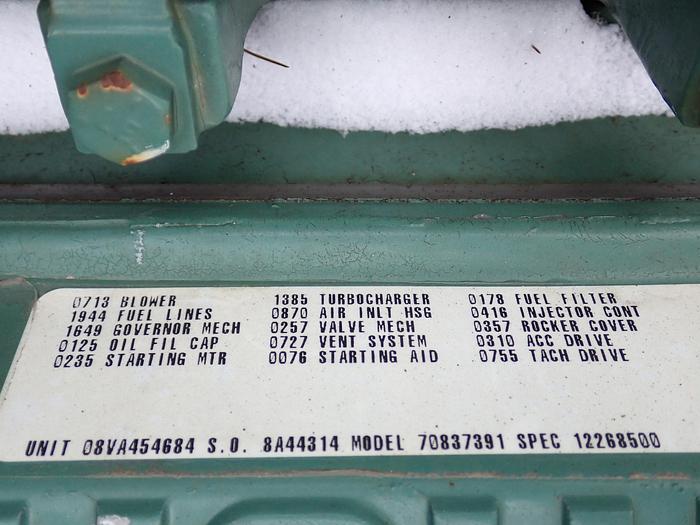 Used Detroit Diesel 8V71T MILITARY