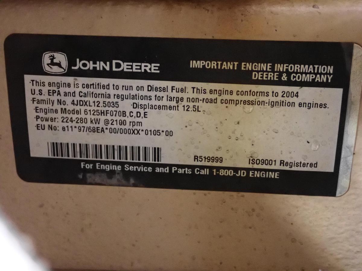 Used 2004 John Deere 6125HF070 Diesel Engine 2023 HOURS!