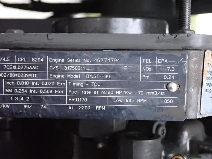 Used 2007 Cummins B4.5T Diesel Engine Power Unit QSB 4.5