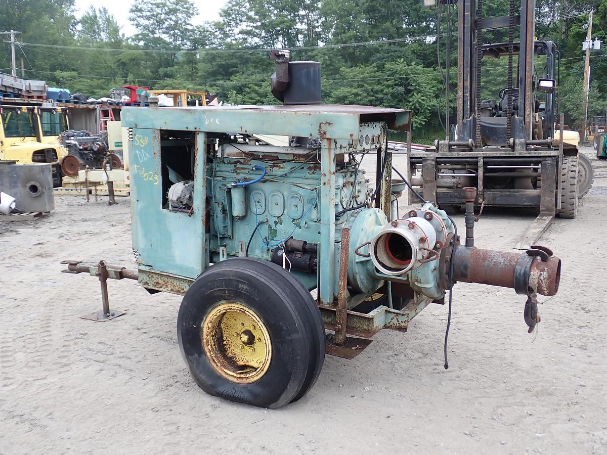 Used Berkeley B6JQBM 8x6 Water Irrigation Pump DETROIT 6-71