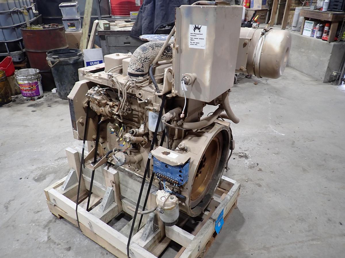 Used 1993 Cummins 4B 3.9 Marine Diesel Engine 