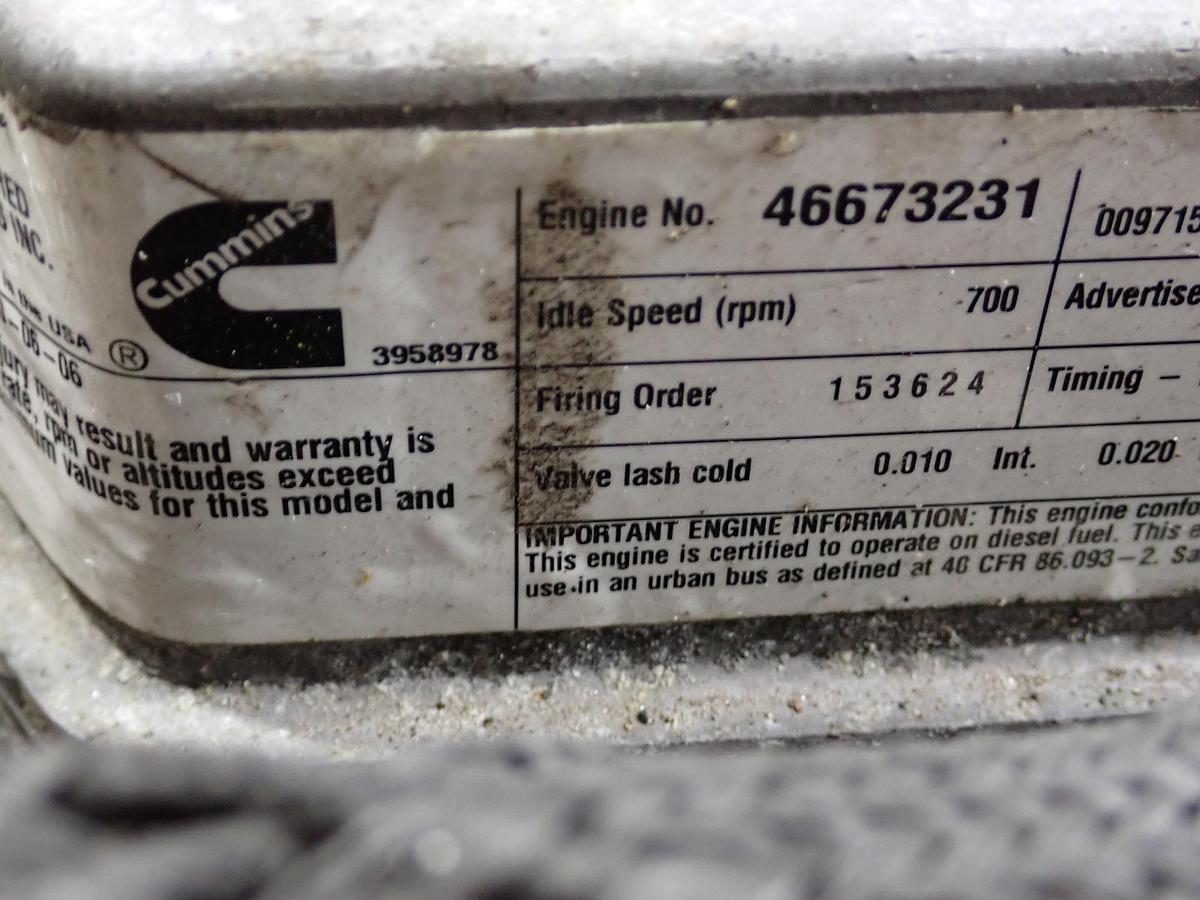 Used 2006 Cummins ISB 245 5.9 Liter Truck Engine CPL 8135