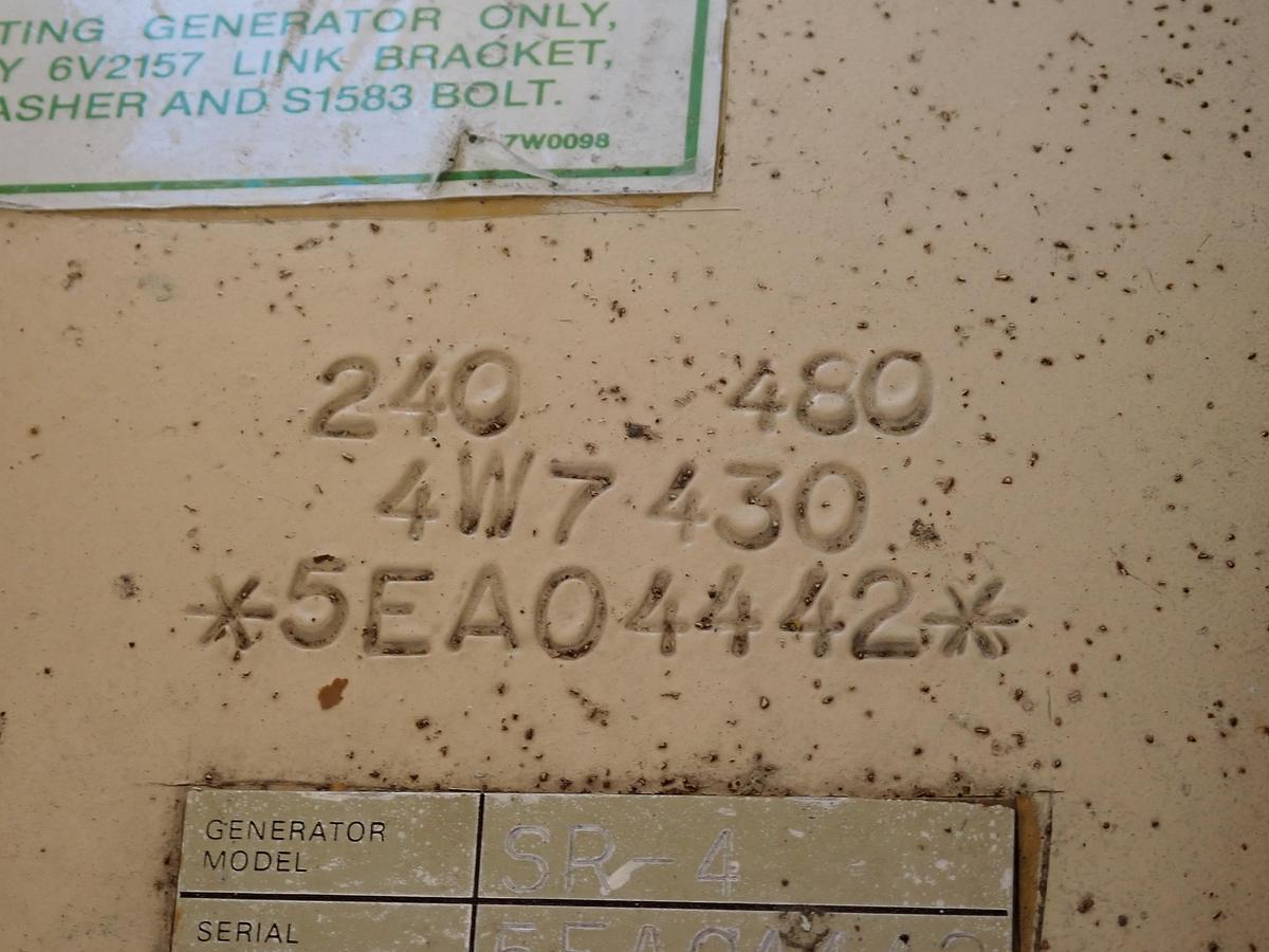 Used 1987 CAT SR4 200 KW Generator 657 HOURS!