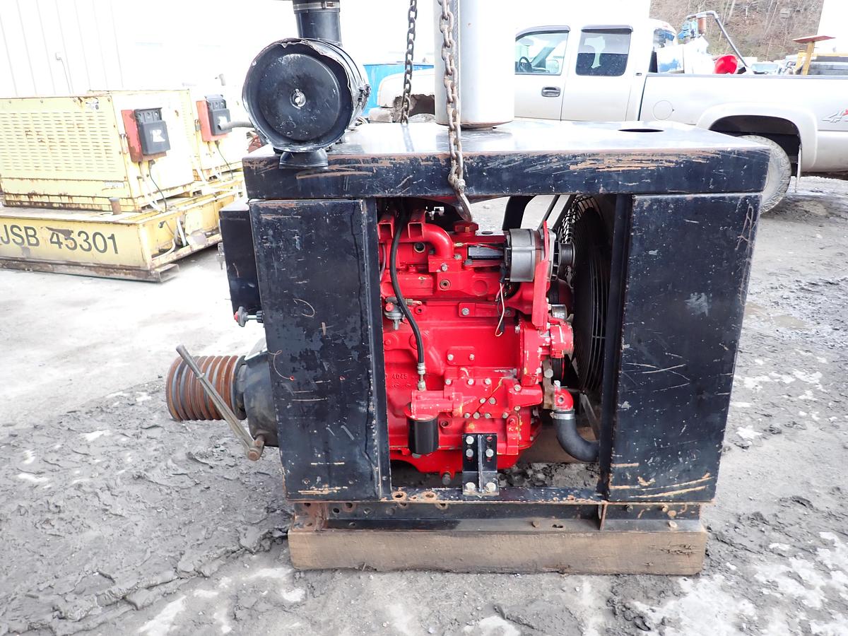 Used 1999 John Deere 4045TF250 Diesel Engine POWER UNIT w/ PTO CLUTCH