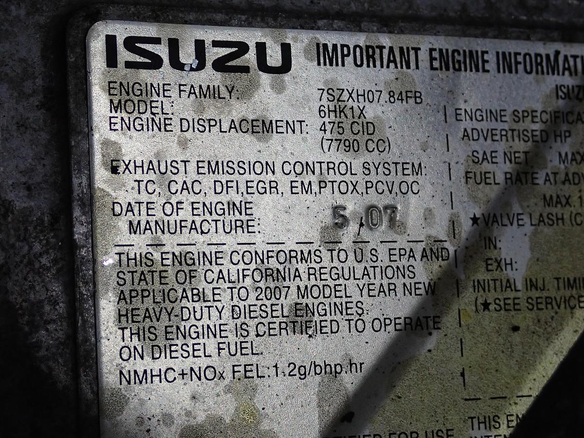 Used 2007 Isuzu 6HK1X Diesel Truck Engine 57K MILES