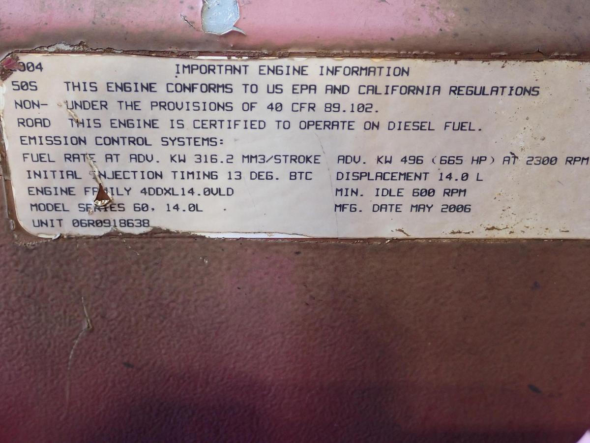 Used 2004 Detroit Diesel 14 Liter Marine Engine CORE