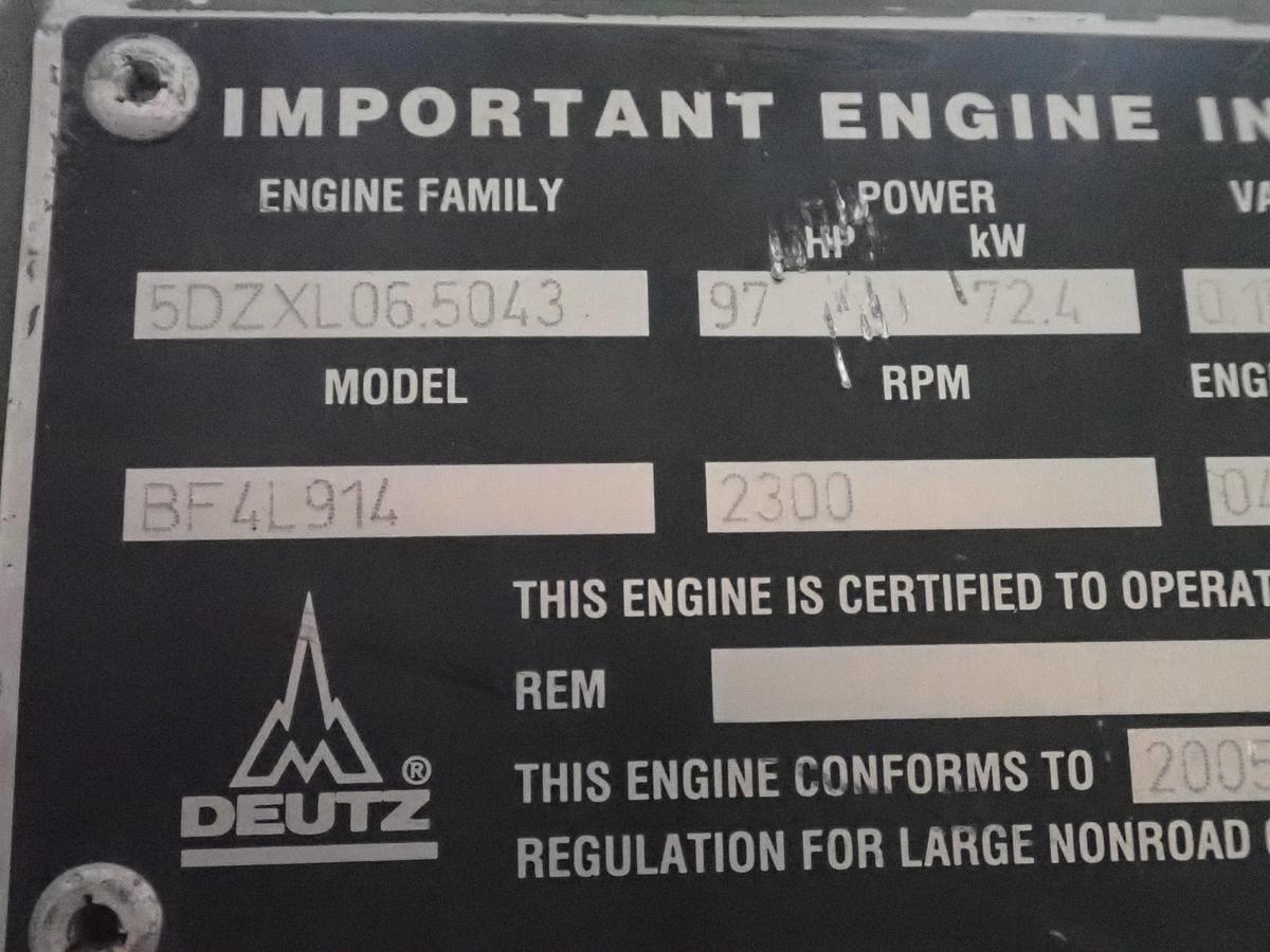 Used 2005 Deutz BF4L914 Turbo Diesel Engine