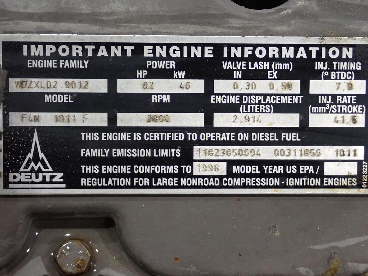 Used Deutz F4M1011F Diesel Engine