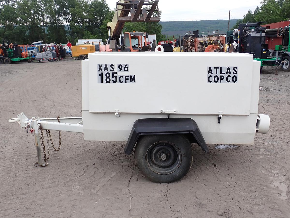 Used 2001 Atlas Copco XAS96 185 CFM Air Compressor