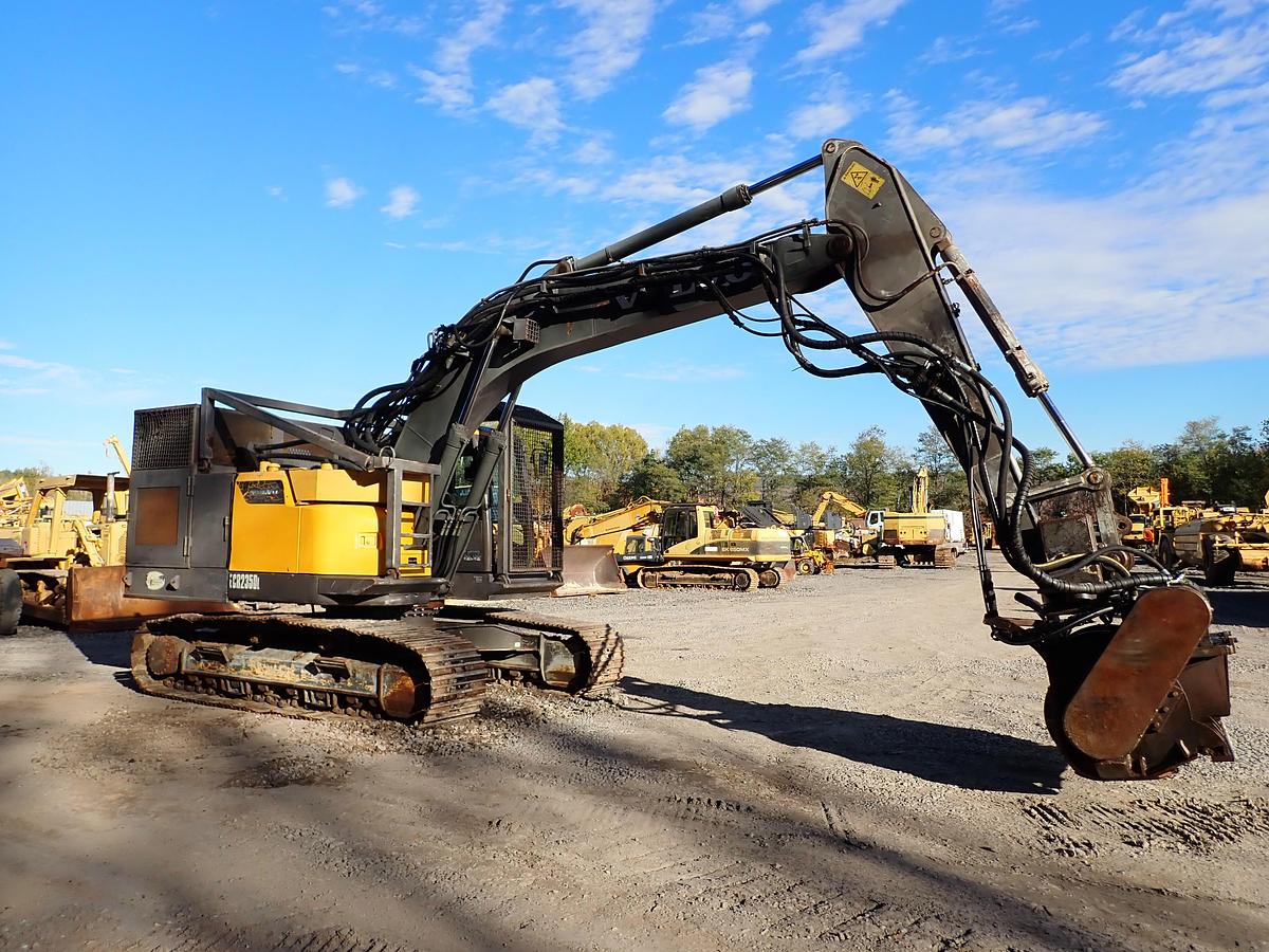 Used 2013 Volvo EC235DL Excavator PROGRIND MULCHER
