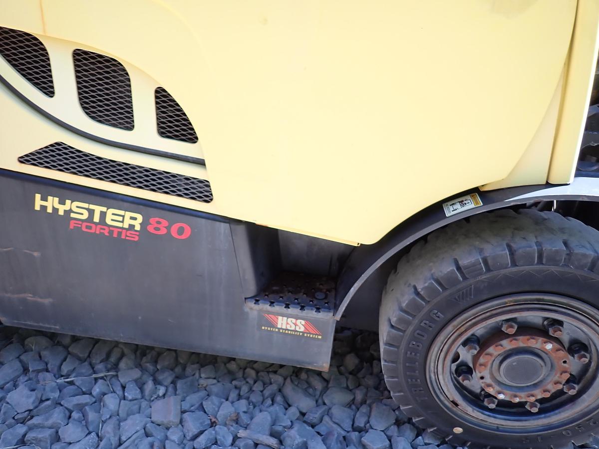 Used 2015 Hyster H80FT Diesel Forklift LOW HOURS! POSITIONERS!