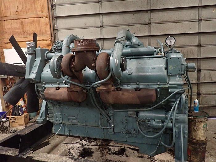 Used Detroit Diesel 12V149 TI Turbo Engine GOOD RUNNER! VIDEO! 149 Quad Turbo GM