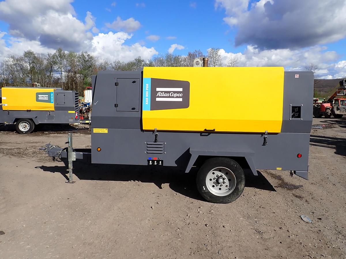 Used 2020 Atlas Copco XAS950 PD8 950 CFM Air Compressor 598 HOURS!!