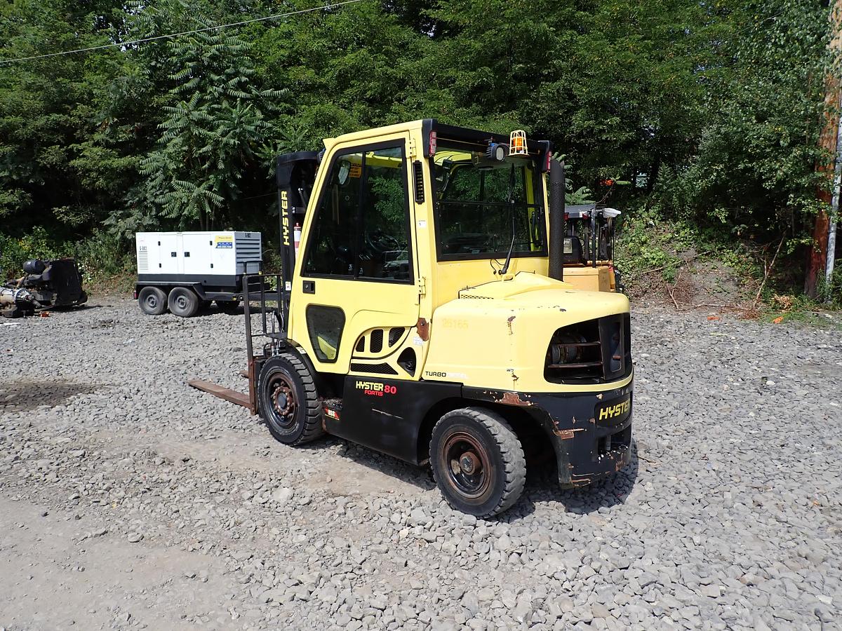 Used 2015 Hyster H80FT Diesel Forklift LOW HOURS! POSITIONERS!