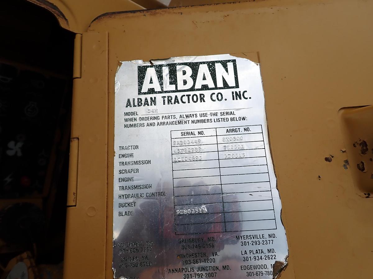 Used 1989 CAT D4H Series II Crawler Dozer 