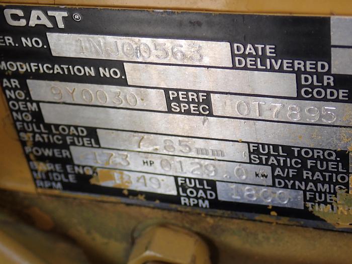 Used 1988 CAT 3116 DITA Diesel Power Unit