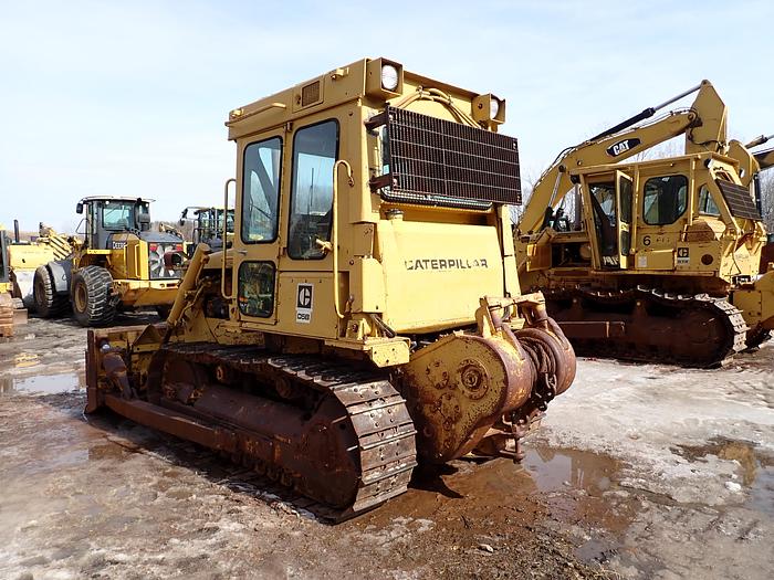 Used 1982 CAT D5B Crawler Dozer w/ CAB & WINCH 