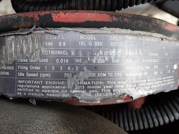 Used 2014 Cummins ISL G320 Gas Truck Engine CPL 3517