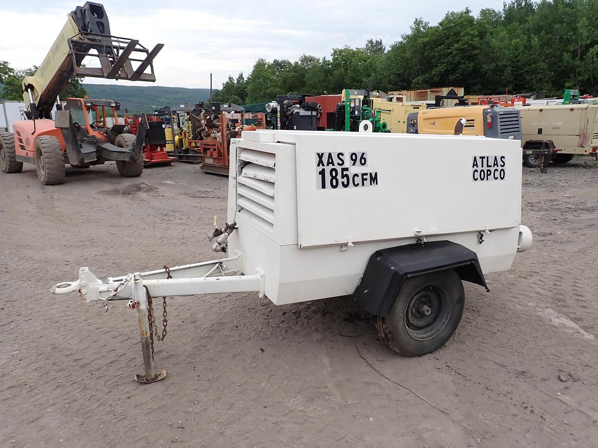 Used 2001 Atlas Copco XAS96 185 CFM Air Compressor
