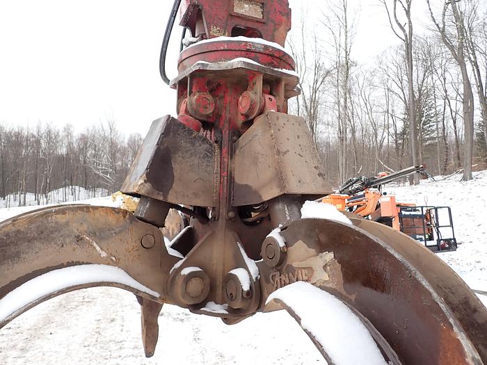 Used 2019 Fuchs MHL340 Material Handler w/ Anvil Rotating Grapple